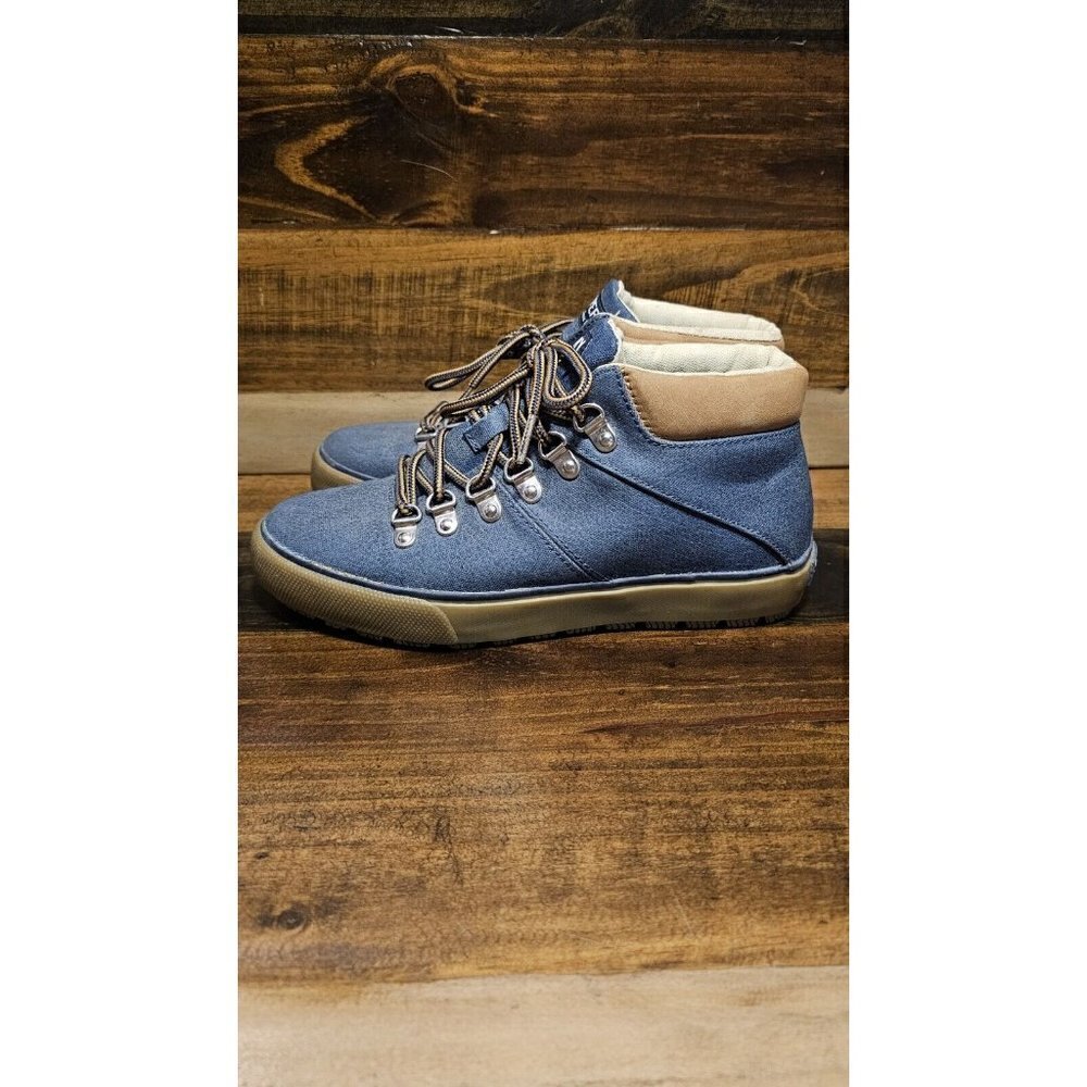 Sperry Blue Canvas/Denim Boots Men’s Size 6 Streetwear Casual Shoes Gum Sole - Picture 6 of 9